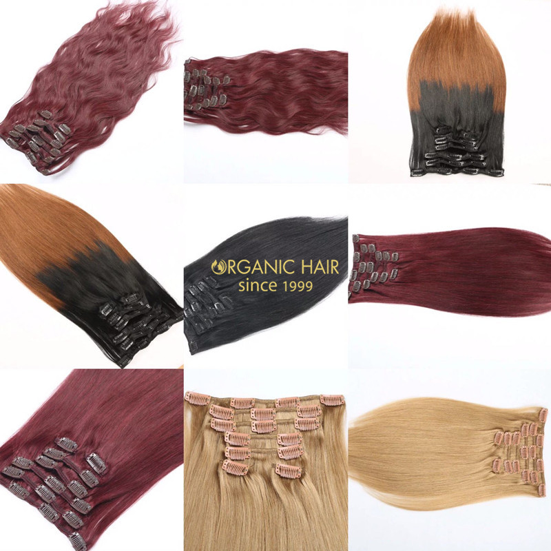 New Arrive Large Stock hair extensions with clips !